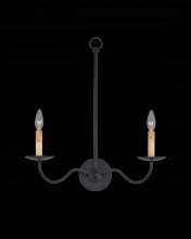  5000-0265 - Saxon Double-Light Black Wall