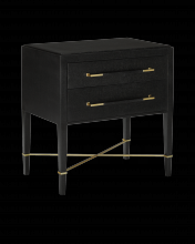  3000-0036 - Verona Black Nightstand