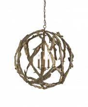 Currey 9078 - Driftwood Orb Chandelier