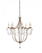 Currey 9881 - Crystal Lights Large Gold Chandelier