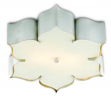 Currey 9999-0042 - Grand Lotus Silver Flush Mount